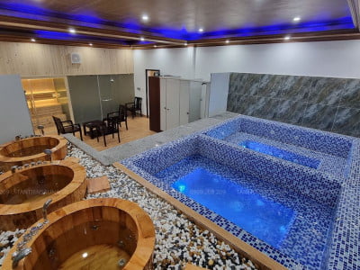 Spa Hưng Yên: Khu thủy liệu pháp với bồn sục nóng lạnh và bồn ngâm gỗ (Phần 3)