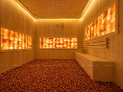 Spa Hưng Yên: Phòng xông hơi đá muối tập thể công nghệ Hàn Quốc (Phần 2)