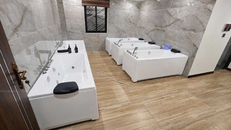 Hoàn thiện hơn 20 bồn tắm massage tại Spa Sâm Sen Bắc Ninh (Phần 1)