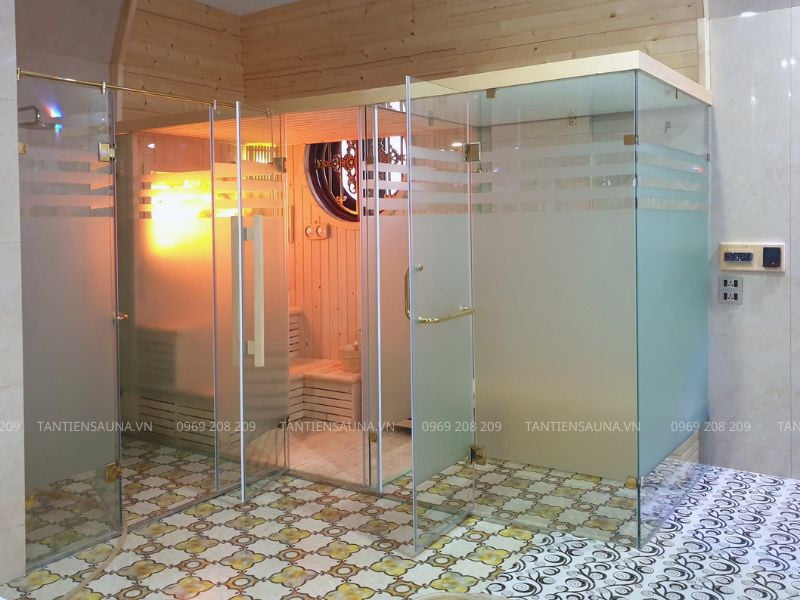 Hoàn thiện phòng xông hơi khô ướt cho spa kinh doanh tại Ninh Hiệp