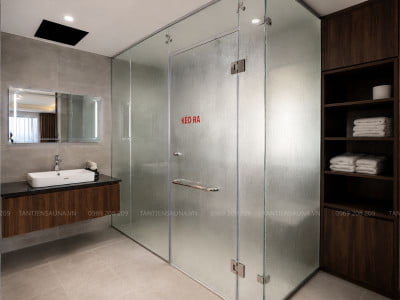 Lắp đặt phòng xông hơi ướt tại Mộc Horion villa, Lương Sơn Hòa Bình