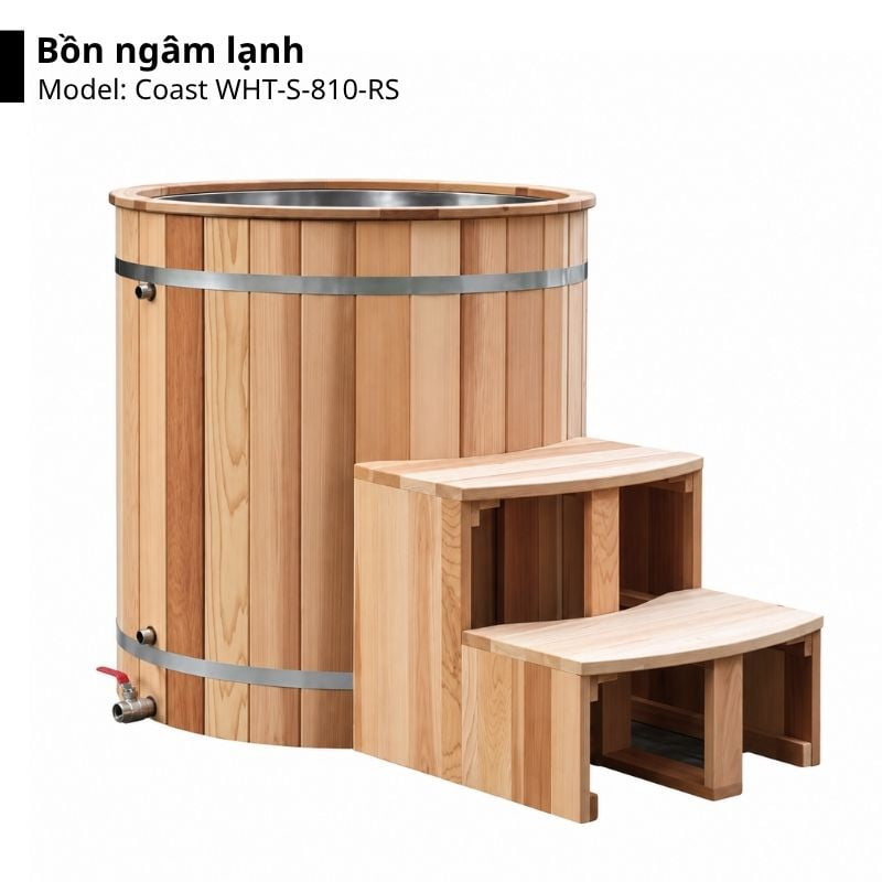 Bồn ngâm lạnh Coast WHT-S-810-RS
