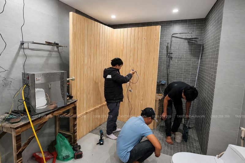 Dịch vụ lắp đặt và thi công phòng xông hơi tại Hà Nội tin cậy, chuyên nghiệp